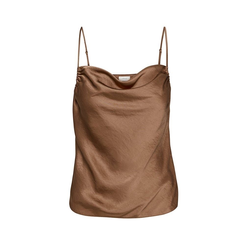 Aritzia Wilfred Allusion Satin Cowl Neck Camisole Top - Picture 4 of 8